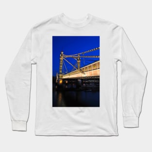 Albert Bridge River Thames London Long Sleeve T-Shirt